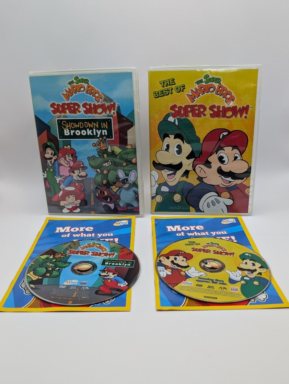 The Super Mario Bros Super Show - Best Of & Showdown In Brooklyn DVD Lot Of 2